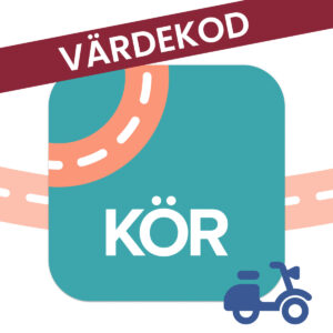 Körkortsboken moped - värdekod