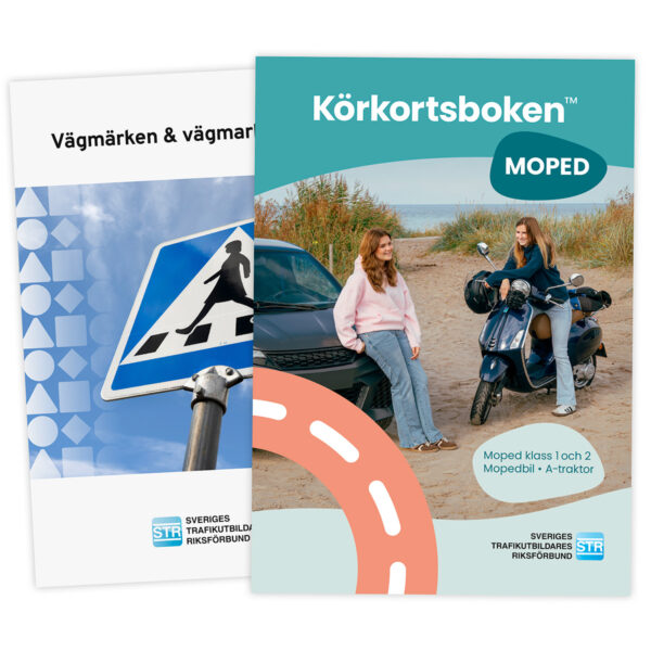 Körkortsboken™ Moped + Vägmärken & vägmarkeringar