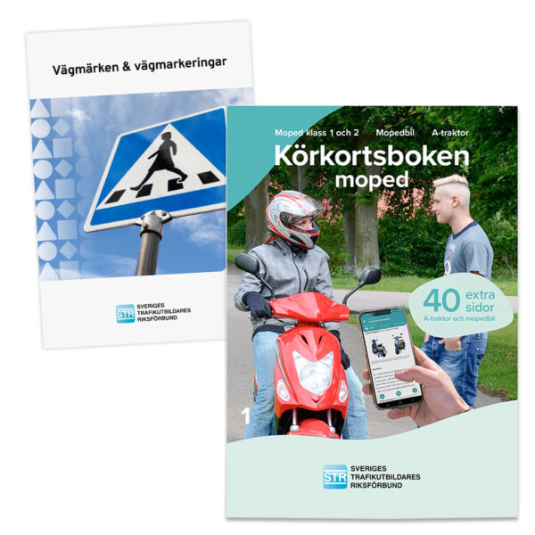 Körkortsboken™ Moped + Vägmärken & vägmarkeringar